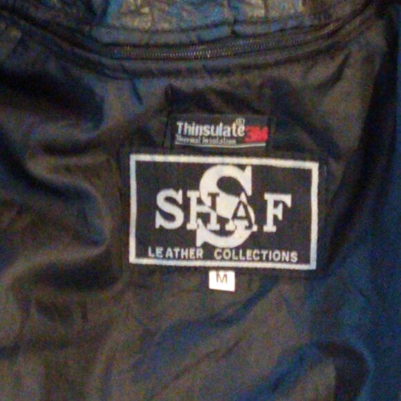 Vintage Shaf Thinsulate Leather Western Fringe Riding Jacket - Picture 6 of 13